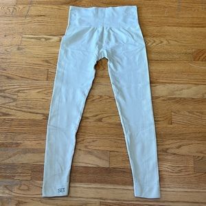 SET Active Oatmeal seamless leggings